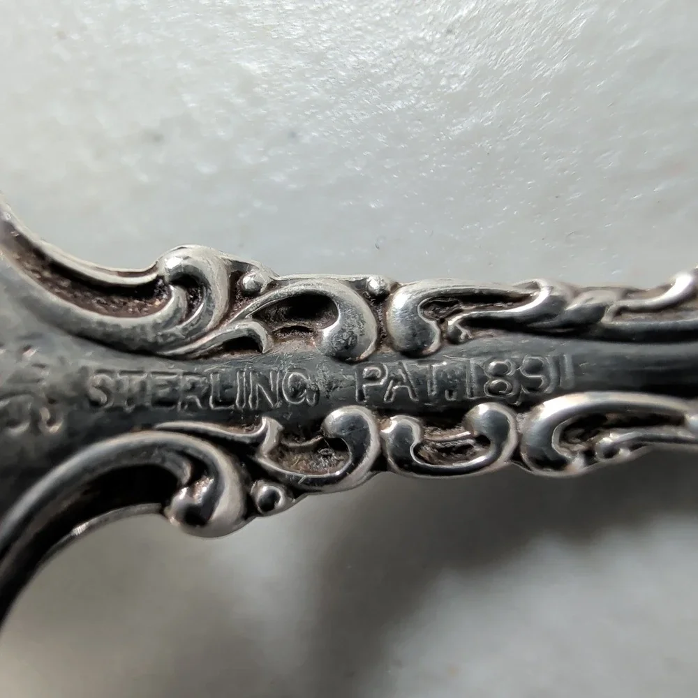 Gorham Louis  XV Sterling Silver Teaspoons Set 6 Monogram and dated Aug 7 1901